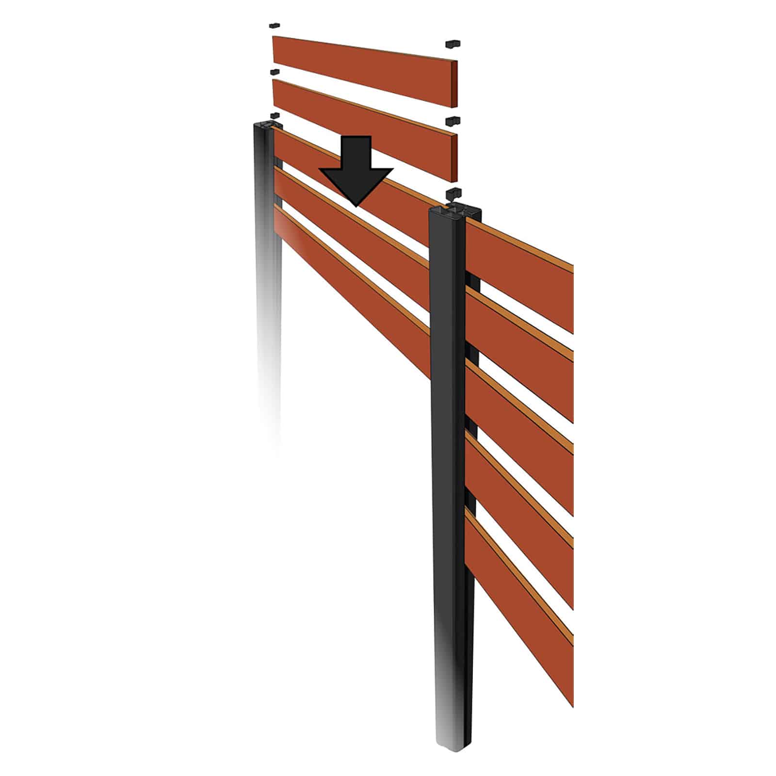 16850 - Screen Up Freestanding Joiner Post - Product Label