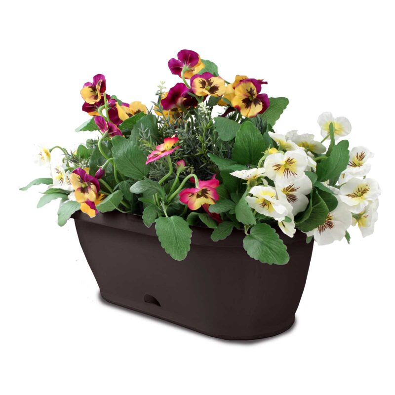 18429 Garden Up grande wall pot charcoal