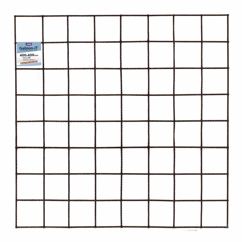 18023 Gabion-iT Rock Cage Mesh Rust 400x400mm