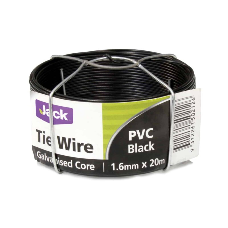 50212 Black PVC1.6mm Wire Pak 20m