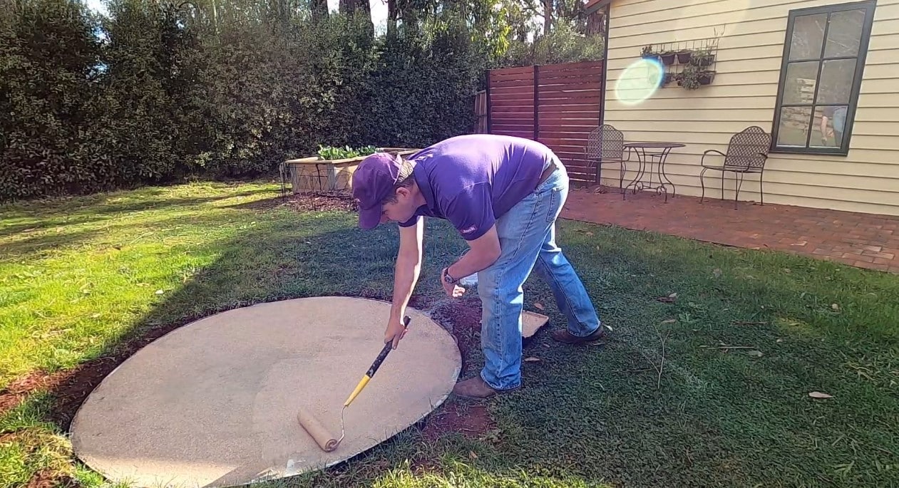 How to build a fire pit (base) for your yard painting