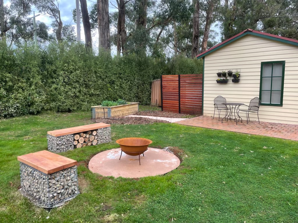 How to build a fire pit (base) for your yard finished project