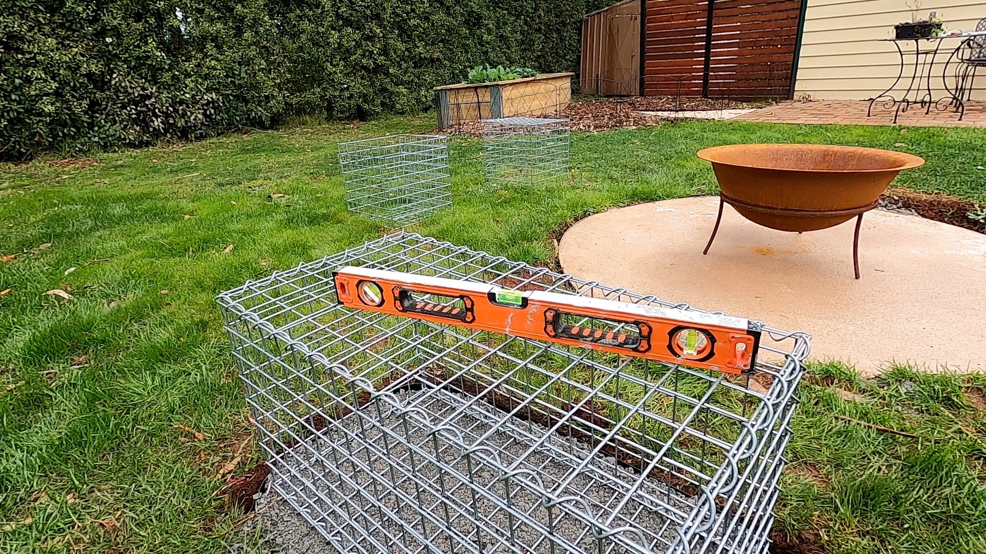 Planning a gabion bench seat for your backyard
