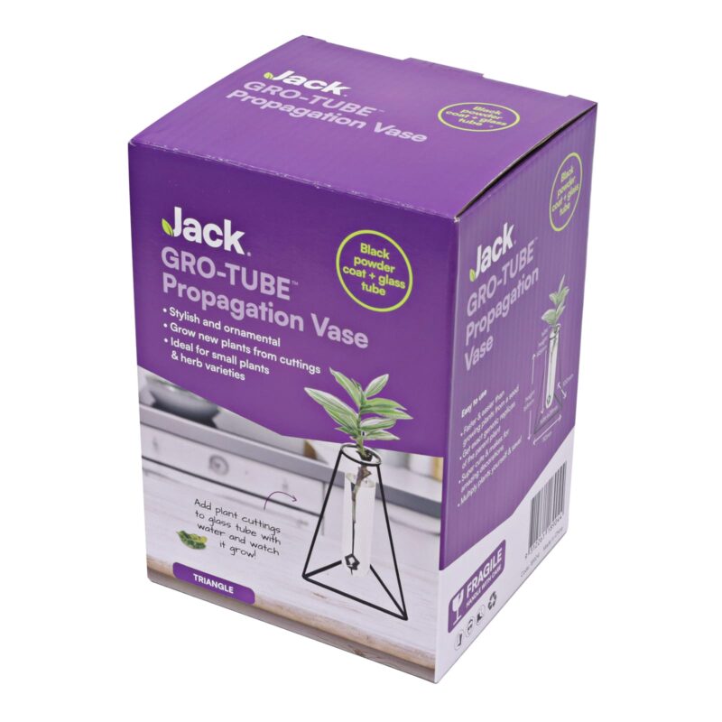 Jack Gro-Tube Propagation Vase Triangle Black 18904