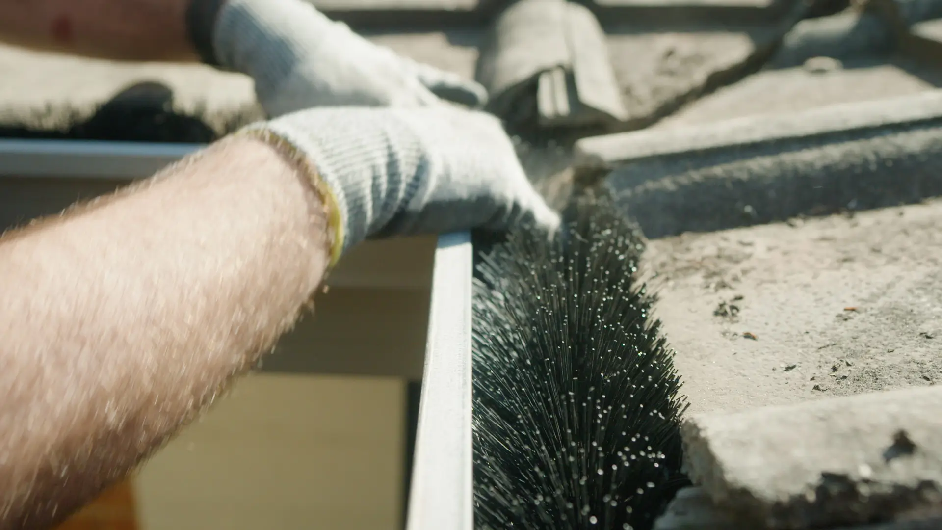 jack best gutter guards fire retardant gutter bristles installation