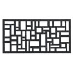 34241 Cobblestone Wall Art Charcoal