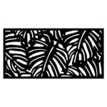 34234 Monstera Wall Art Charcoal