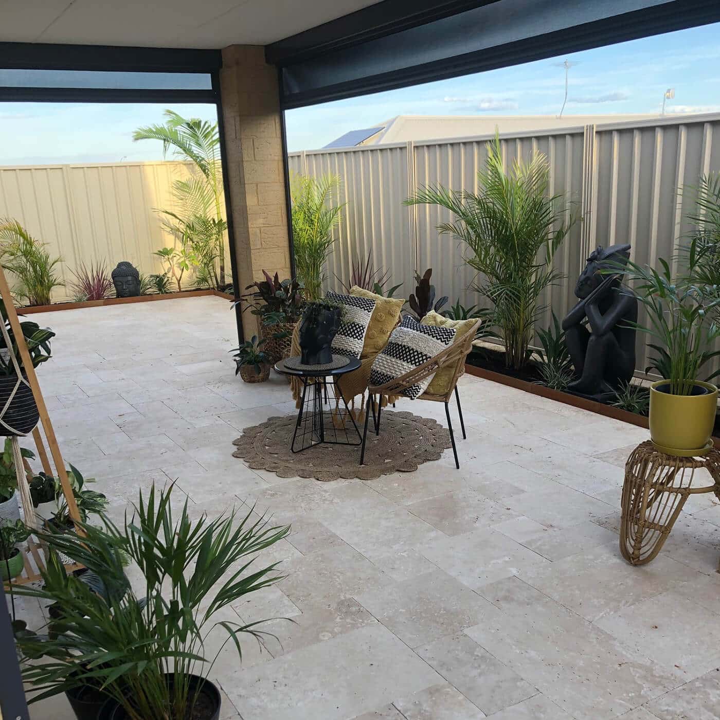 jack garden landscaping entertaining area Oxy-Shield edging