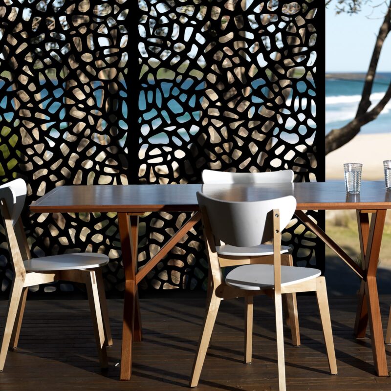 Jack Matrix Decor Screen Riverbank Charcoal beachside screen