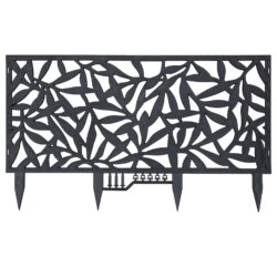 Matrix Garden Edging Foliage 900x400mm Charcoal