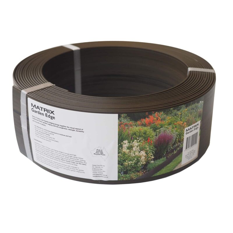 Matrix Garden Edging 100x3mmx10m Walnut Coil
