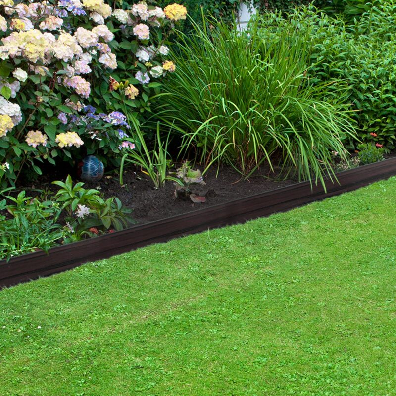 Matrix Garden Edging 100x3mmx10m Walnut modern