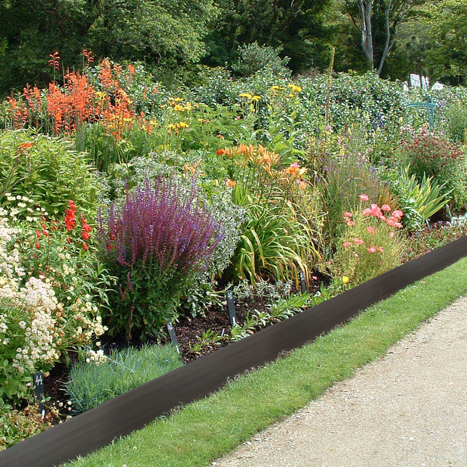 Matrix Garden Edging 100x3mmx10m Walnut Brown