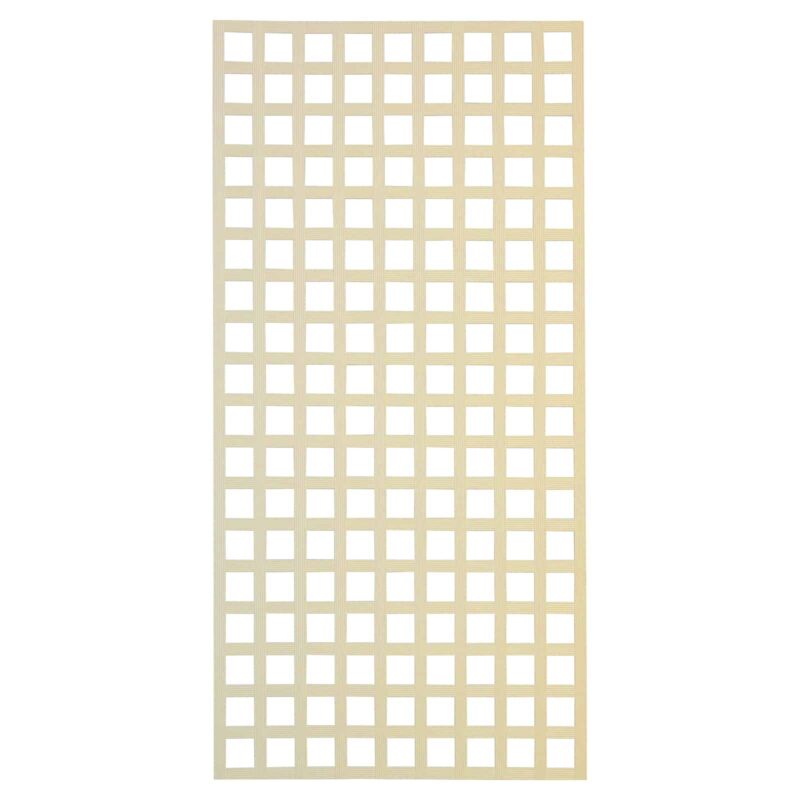 Jack Matrix Reeded Square Lattice 1800x900x6mm Smooth Cream Plastic