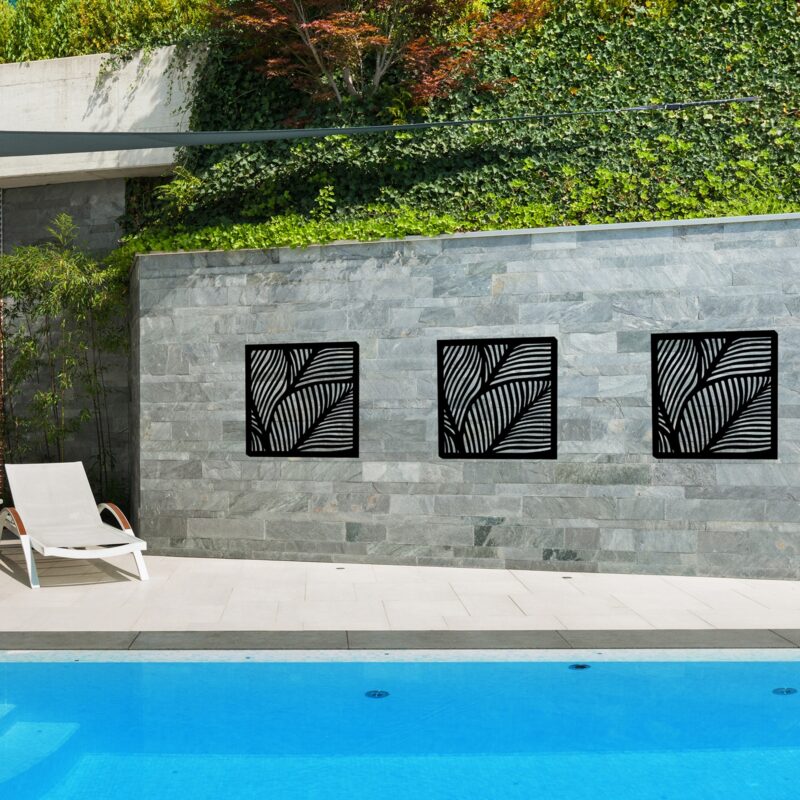 34211 Fronds Wall Art Charcoal lifestyle
