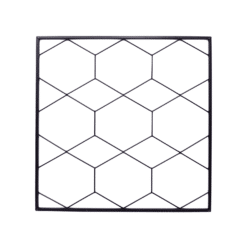 18661_Jack 600 x 600mm Honeycomb Square Tube Wall Art