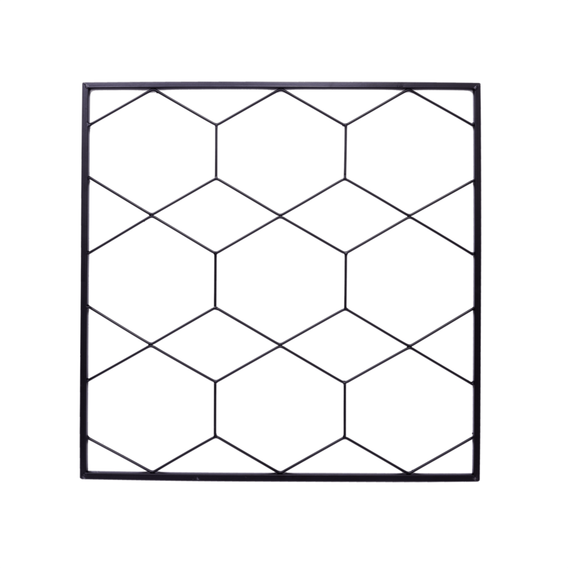 18661_Jack 600 x 600mm Honeycomb Square Tube Wall Art