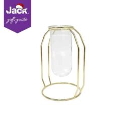 Gro-Tube Propagation Vase - Circle Gold